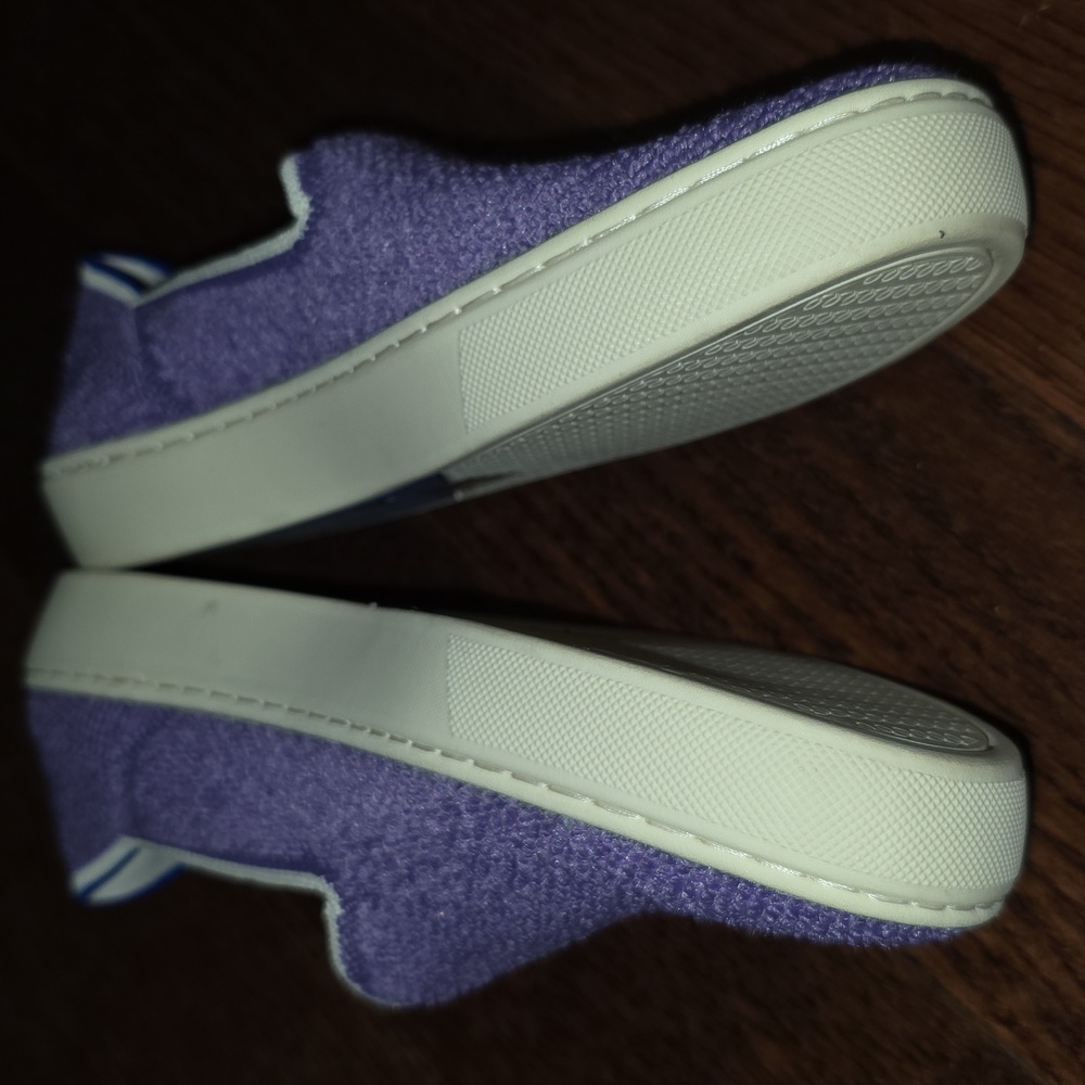 Rothys Amethyst Purple Terry Slip On Sneakers Shoes Cute Comfy Womens size 6 - Picture 5 of 13